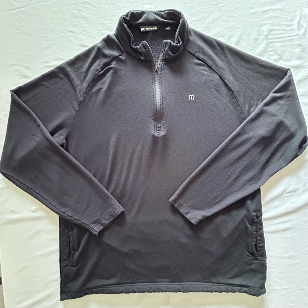 TravisMathew 1/4 Zip Pullover Mens XL Navy Performance Golf Athletic Jacket